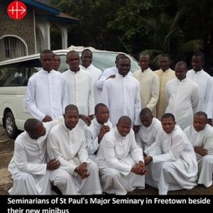 SIERRA LEONE – Minibus for the one and only seminary in the country – ACN Malta